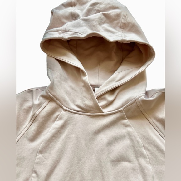 Lululemon Scuba Sz 10 Pink Cotton Terry Hooded Pullover Hoodie Top - Picture 10 of 11